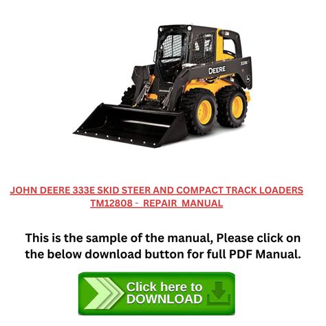 2014 john deere 333e skid steer|john deere 333e owners manual.